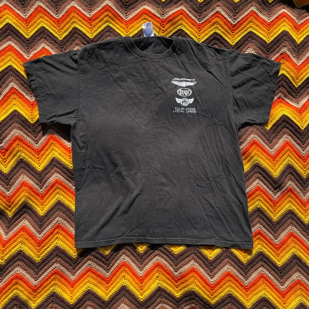 Journey Styx REO Speedwagon 2003 Tour Crew T-shirt L